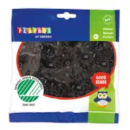 PlayBox: 5mm MIDI Bügelperlen, 6000 Stück, schwarz