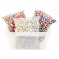 PlayBox: 5mm MIDI bunte bügelbare Perlen im Eimer, 30.000 Stück Packung