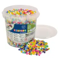 PlayBox: 5mm MIDI bunte bügelbare Perlen im Eimer, 5000er Set