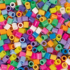 PlayBox: 9mm XL MAXI Pastell- und Neonfarben Bügelperlen im Eimer, 1400 Stück Packung Bild 2