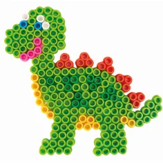 PlayBox: 9mm bügelbare Perlenplatte 5 Stück Dino Bild 2