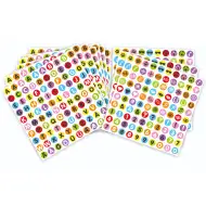 PlayBox: Buchstaben-, Zahlen- und Symbolaufkleber-Set, 1000 Stück