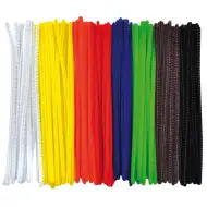 PlayBox: Bunte Chenille-Fäden 100er-Set 0,3x15cm
