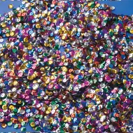 PlayBox: Bunte Paillettenpackung 6mm Durchmesser 100g