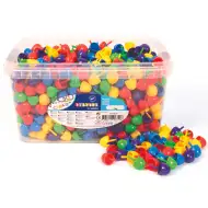 PlayBox: Buntes Mosaik-Set mit 900 Teilen im Eimer, 2 cm