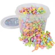 PlayBox: Buntes Mosaik mit 10-mm-Noppen, 700-teiliges Set im Eimer