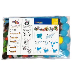 PlayBox: Buntes Pompon-Set mit Tieren Bild 2