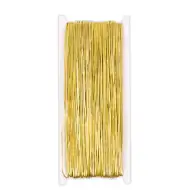 PlayBox: Elastische goldfarbene Schnur, 50 Meter Rolle, 1 mm Dicke