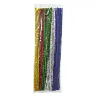 PlayBox: Glitzernde Chenille-Fäden 90 Stück 6mm