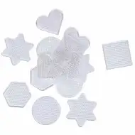 PlayBox: Grundplatten-Set für 5mm MIDI Bügelperlen, 15-teiliges Set