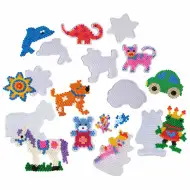PlayBox: Grundplatten-Set für 5mm MIDI Bügelperlen, 18-teiliges Set