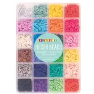 PlayBox: Heishi-Perlen zum Auffädeln in Aufbewahrungsbox, 3500-teiliges Set