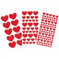 PlayBox: Herzchen-Glitzersticker-Set, 146 Stück