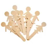 PlayBox: Holzstäbchen Junge und Mädchen 10er-Set 14cm