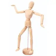 PlayBox: Künstlerfigur aus Holz auf Ständer 30cm