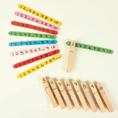 PlayBox: Naturholz-Dekorationsklammern 74mm 24er-Pack Bild 3