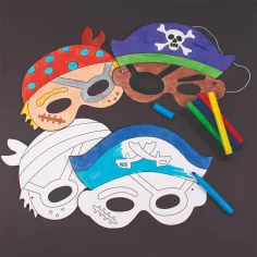 PlayBox: Piraten 12er-Set Papiermasken Bild 3
