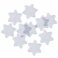 PlayBox: Sternförmige Grundplatte-Set für 5mm MIDI Bügelperlen, 10cm, 10er-Set