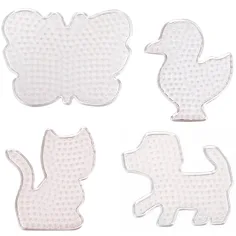 PlayBox: Tier-Steckplatten für 5 mm MIDI Bügelperlen, 4er-Set Bild 2