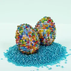 PlayBox: Transparente bunte Glasperlen-Set 4mm 500g Bild 2