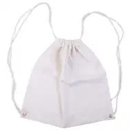 PlayBox: Weißer Turnbeutel, Sportbeutel 34x35cm