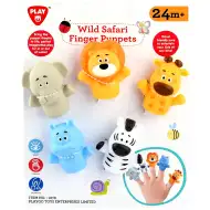 Playgo: Safari-Tiere 5-teiliges Fingerpuppen-Set