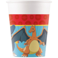 Pokémon-Pappbecher, 8er-Set, 200 ml