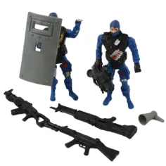 Police Pioneer: Polizeiset mit Figuren und Waffen in zwei Varianten Bild 2