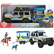 Polizeiauto mit Licht und Pferdetransporter – Dickie Toys