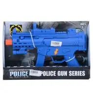Polizeimaschinengewehr mit Soundeffekten in Blau