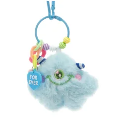 Pompon-Monster-Tasche - türkis