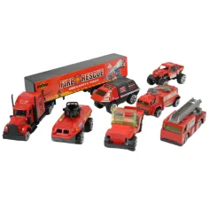 Power Driving: 7-teiliges Feuerwehr-Auto-Set Bild 2