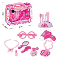 Pretty Girl pink Schönheitset im tragbaren Koffer mit Brille und Zubehör Bild 2