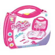 Pretty Princess rosa Schönheitset im tragbaren Koffer mit Zubehör