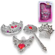 Prinzessinnen-Schönheitsset mit Tiara, Haarnadel und Accessoires