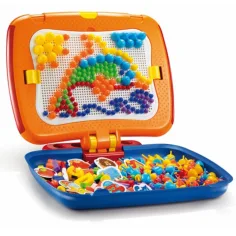 Quercetti: 2-in-1-Set mit 300 Steckmosaikteilen und magnetischer Tafel Bild 2
