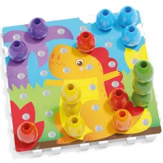 Quercetti: Jumbo Steckmosaik 2-in-1, 45-teiliges Set Bild 2