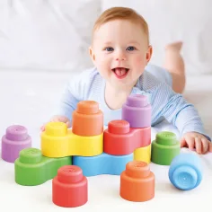 Quercetti: Momy Soft 12-tlg. weiches Baustein-Set Bild 2