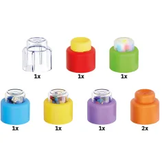 Quercetti: Momy Soft 8-teiliges sensorisches weiches Baustein-Set mit Licht und Sound Bild 2