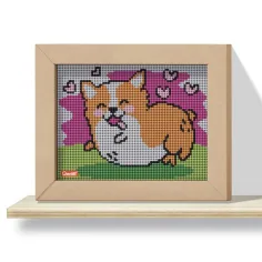 Quercetti: Pixel Art 4 Kawaii Corgi Steckmosaik Bild 2