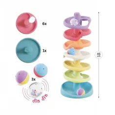 Quercetti: Play Eco Spiralturm Baby-Kugelbahn Bild 3