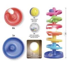 Quercetti: Spiral Turm Baby Kugelbahn mit leuchtender Kugel Bild 2