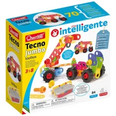 Quercetti: Tecno Jumbo Arbeitsmaschinen-Bausatz 84-teilig Bild 5