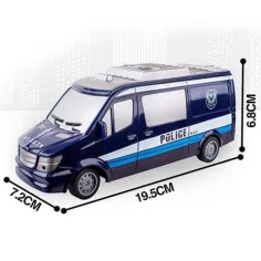 RC ferngesteuerter SWAT Polizeibus mit Licht 27MHz 1/32 Maßstab 25cm Bild 2