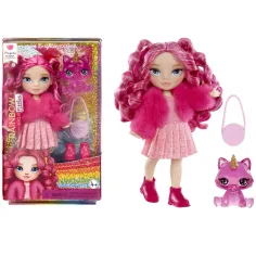 Rainbow High: Magenta kleine Schwester Puppe mit Zubehör Bild 2