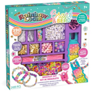 Rainbow Loom: Auto Loom Gummiband-Armband-Set mit Perlen