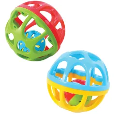 Rasselnder Babyball in zwei Farben Bild 2