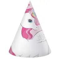 Regenbogen-Einhorn-Partyhüte 6er-Set