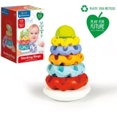 Ringpyramide aus 100% recyceltem Kunststoff - Clementoni Baby Bild 3