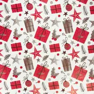 Rote Geschenkschachtel Geschenkpapier 200x70 cm